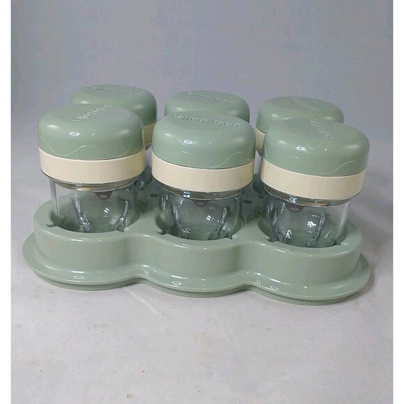 Magic Bullet Baby Bullet Blender 6 Storage Containers  Lids With Tray  Baby Food - Picture 5 of 14